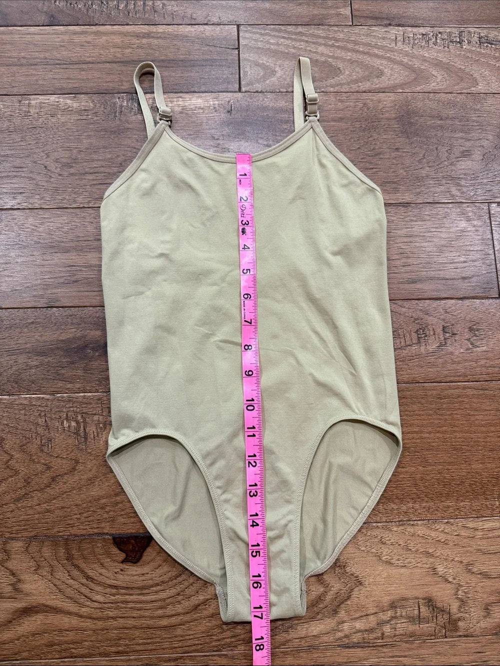 Stelle Girls Nude Camisole Leotard Adjustable Straps - Size L